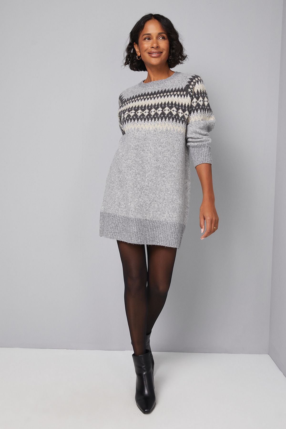 Fairisle Tunic Dress - Image 4