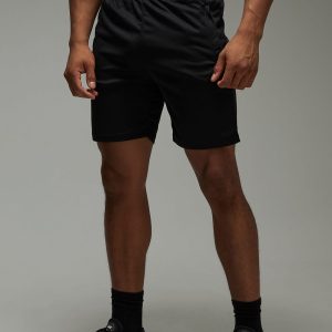Man Active Zip Pockets Stretch 7inch Gym Short