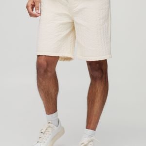 Relaxed Fit Quilted Nylon Shorts