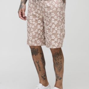 Tall Floral Relaxed Fit Jacquard Shorts