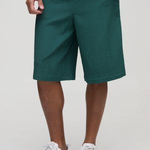 Elasticated Waist Technical Pleat Jorts