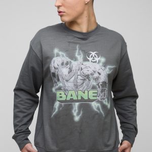 Regular Fit Bane License Print Sweatshirt