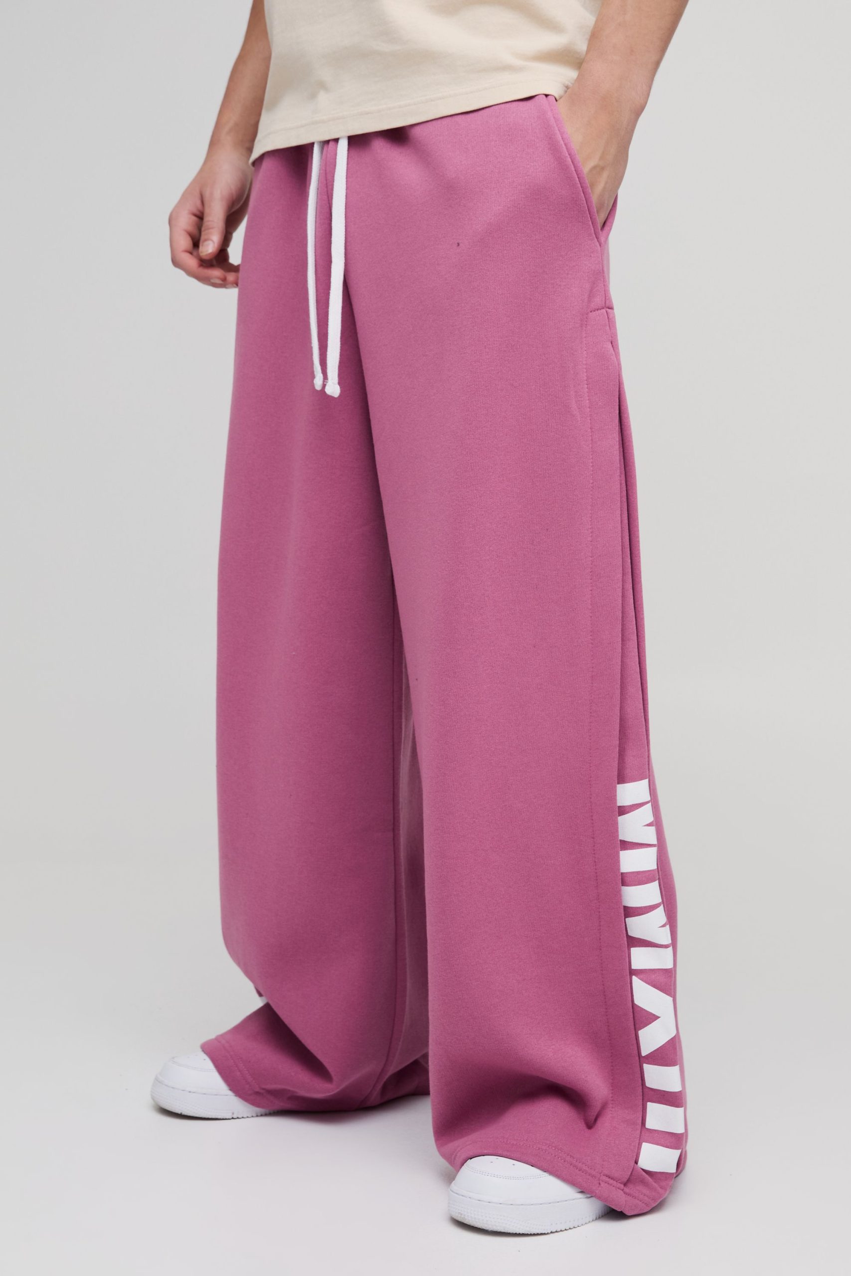 Extreme Wide Leg Pleated Gusset Jogger