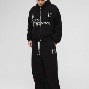 Oversized Boxy Homme 13 Zip Through Extreme Wide Leg Tracksuit
