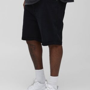 Plus Skinny Stretch Denim Shorts