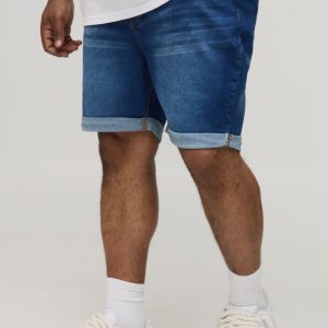 Plus Skinny Stretch Denim Shorts