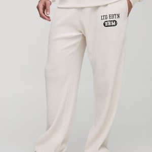 Straight Leg Waffle Jogger