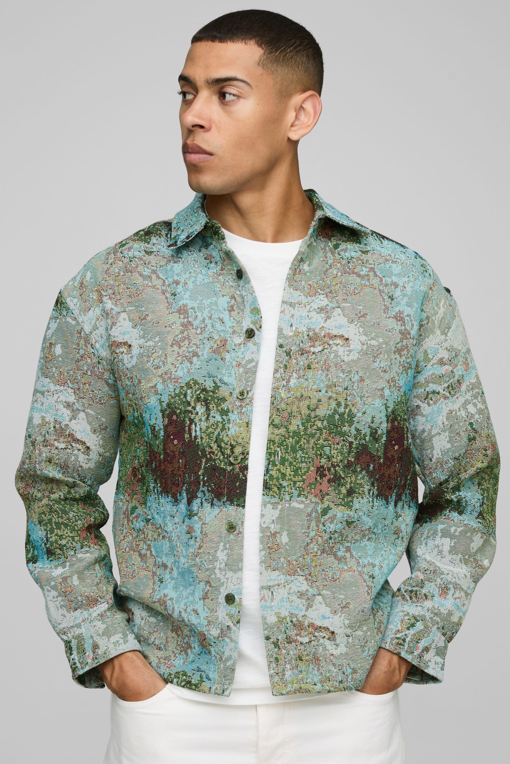 Regular Fit Tapestry Overshirt