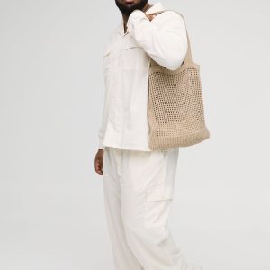 Plus Regular Linen Cargo Shirt & Trouser Set