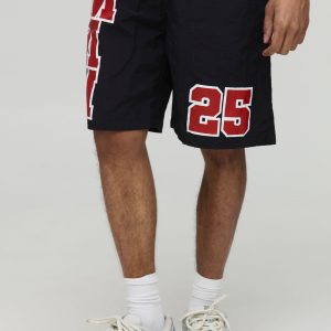Elasticated Waist Relaxed Nylon Printed Shorts
