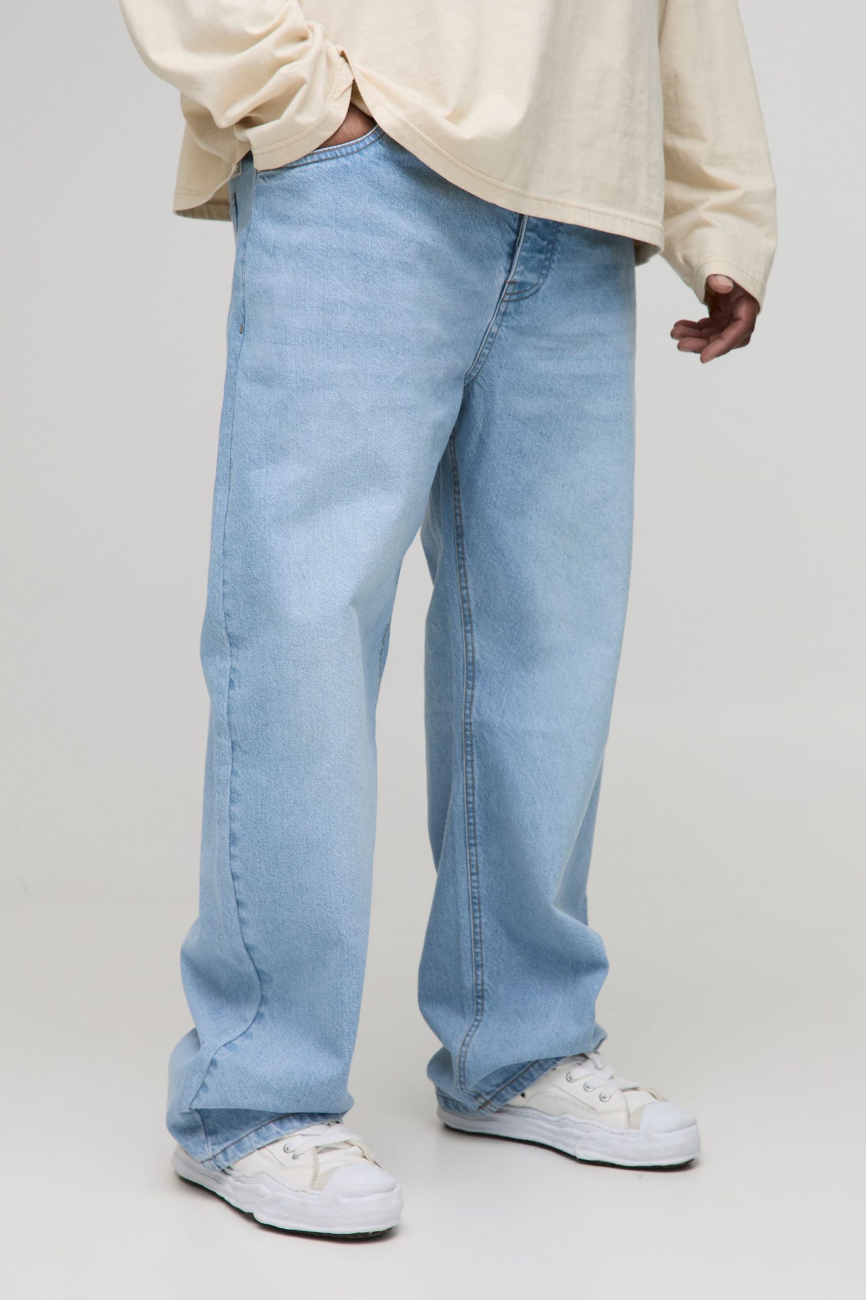 Plus Basic Straight Fit Jeans