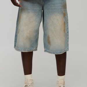Rigid Dirty Wash Denim Jorts