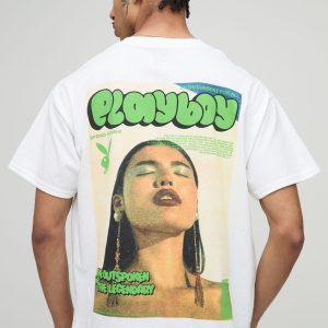 Oversized Playboy License Printed T-Shirt