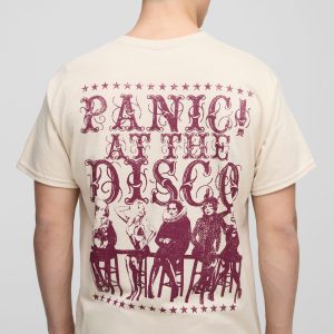 Regular Fit Panic At The Disco License Printed T-Shirt