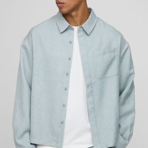 Oversized Textured Overshirt