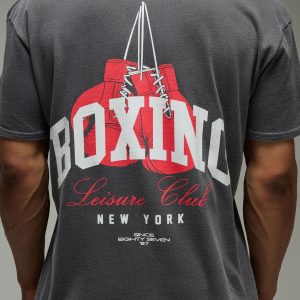 MAN Active Boxing Washed Oversized T-Shirt