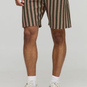Elasticated Waist Relaxed Fit Crochet Shorts