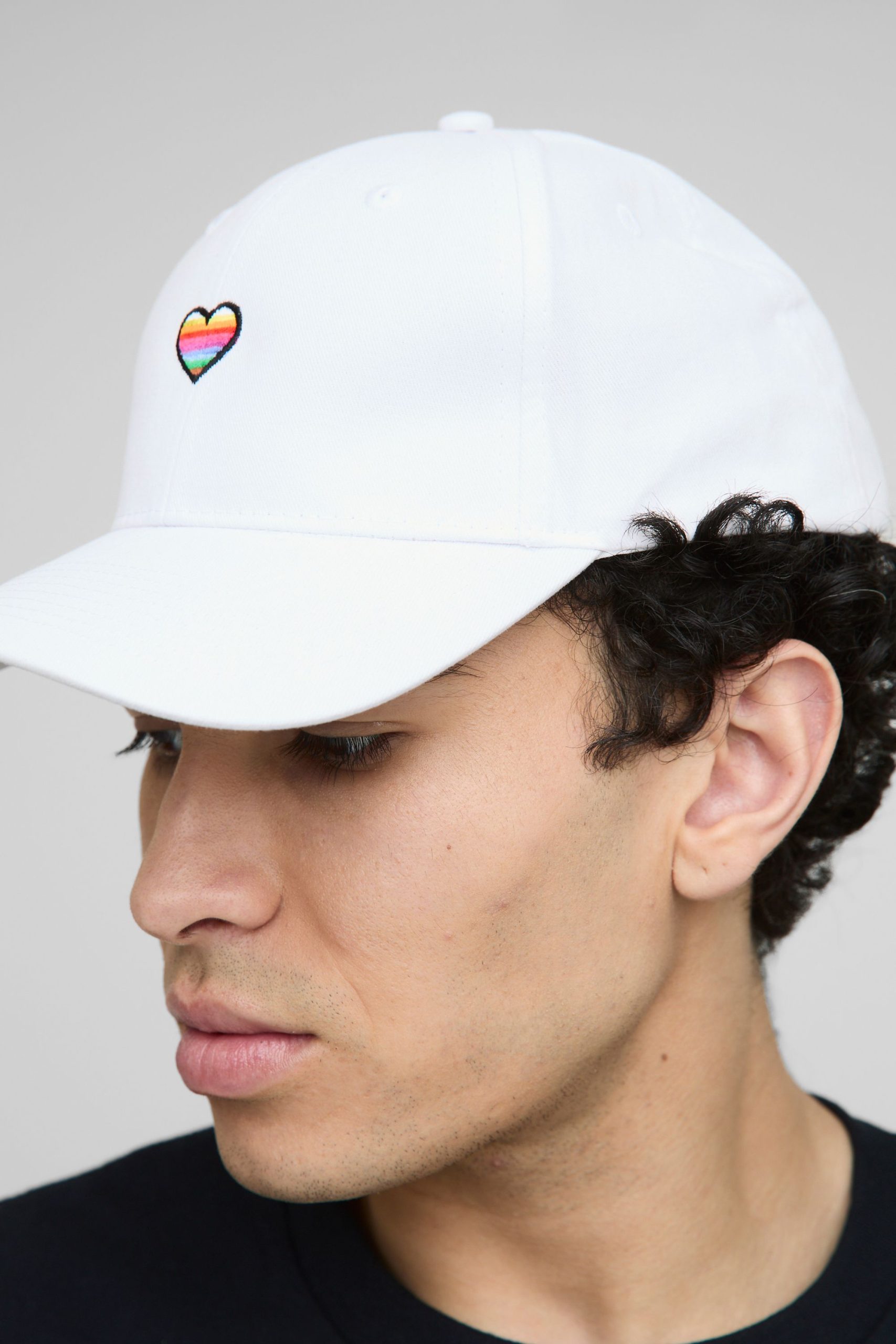 Rainbow Heart Embroidered Pride Cap - Image 2