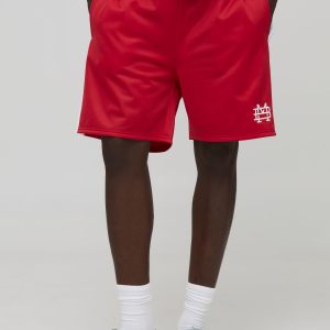 Elasticated Waist Relaxed Short Length Tricot Colour Block Shorts