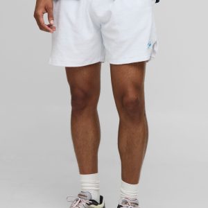 Boxy Fit Man Embroidered Towelling Shorts