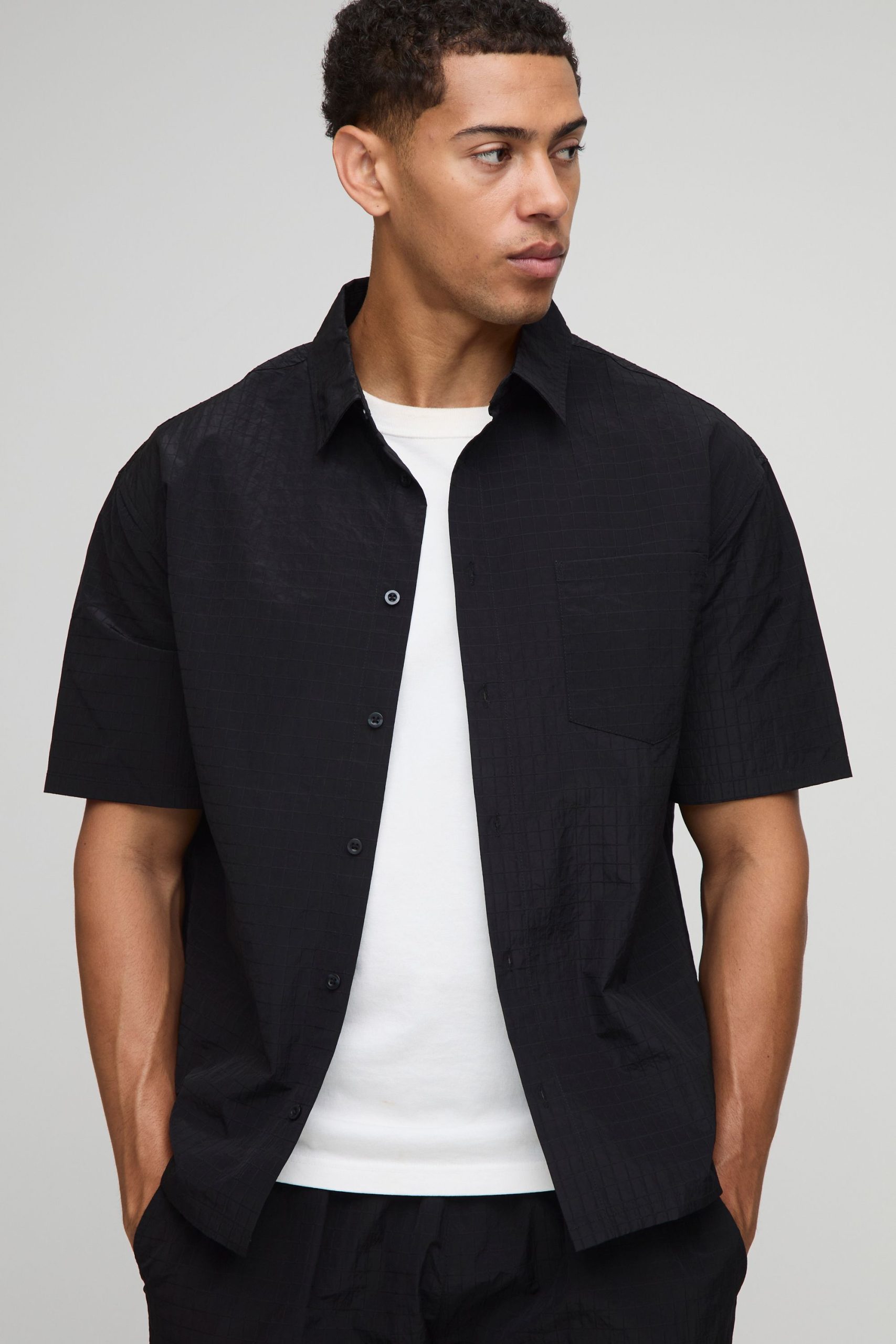Oversized Technical Ripstop Shirt