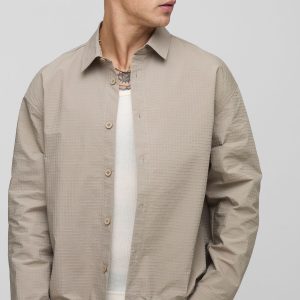 Oversized Nylon Ripstop Shirt