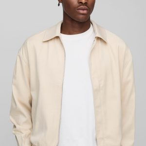 Oversized Twill Elasticated Hem Overshirt