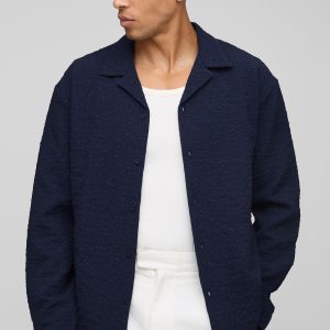 Oversized Stretch Crinkle Shirt