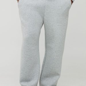 Plus Scuba Marl Embroidered Relaxed Fit Joggers