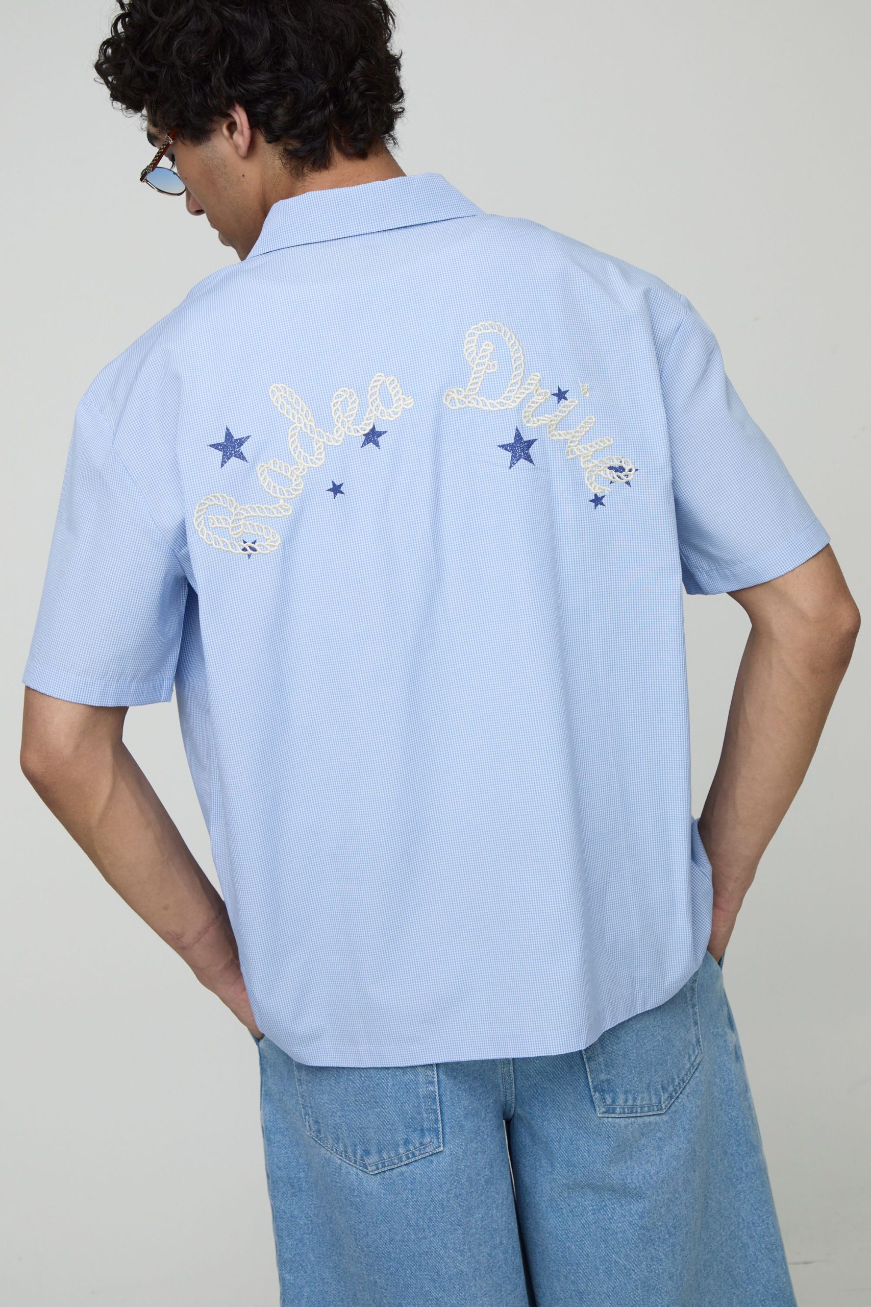Oversized Embroidered Western Rodeo Drive Shirt