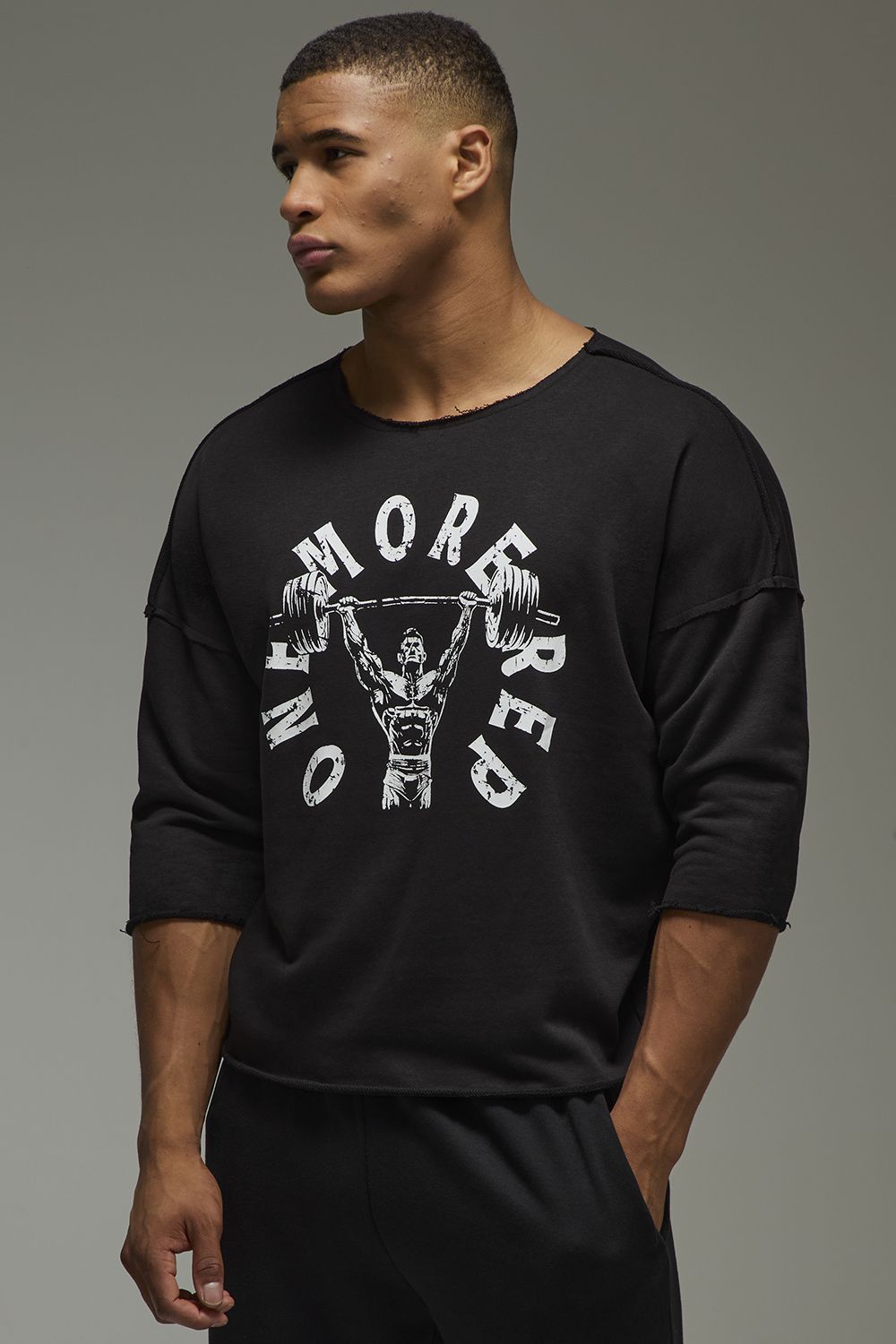 One More Rep Loopback Oversized Rag Top