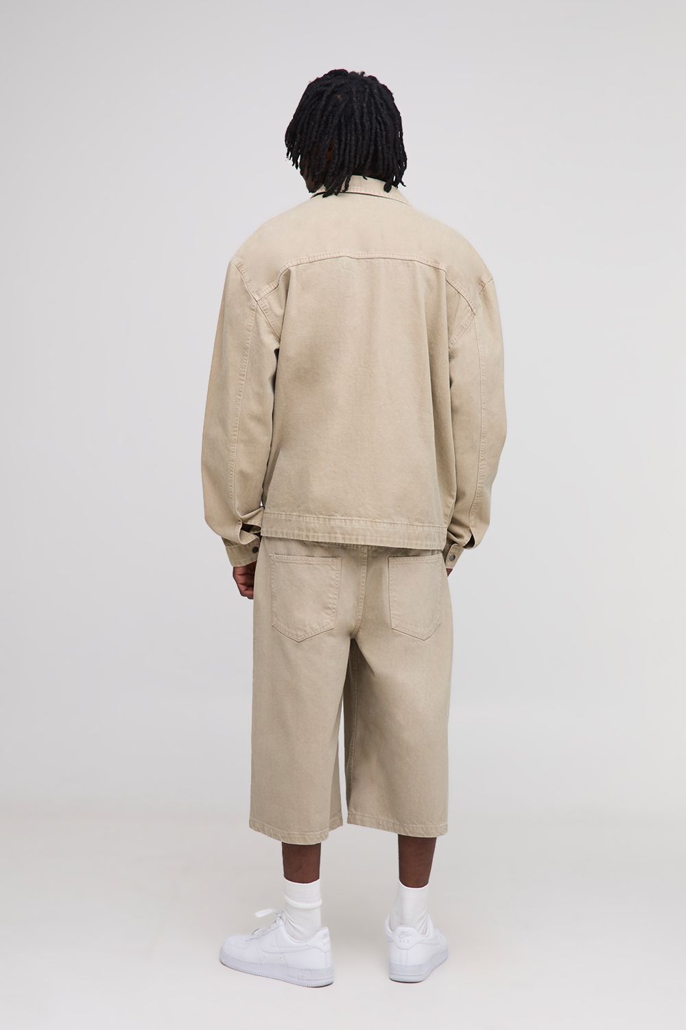 Tall Oversized Boxy Washed Zip Up Denim Overshirt - Image 2