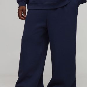 Plus Basic Extreme Wide Leg Joggers