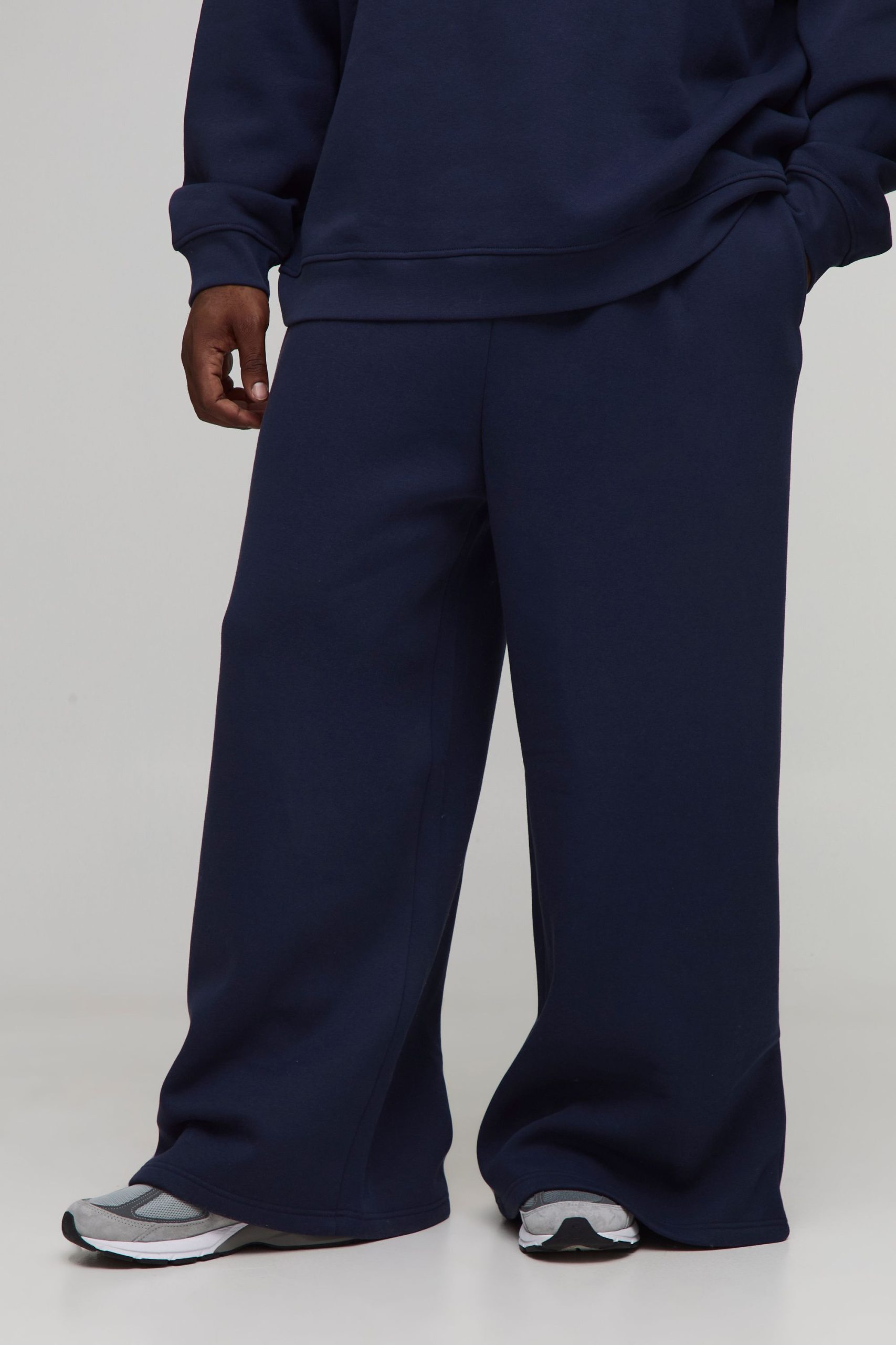 Plus Basic Extreme Wide Leg Joggers
