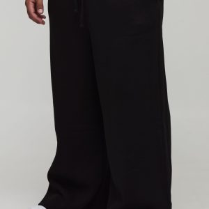 Plus Basic Extreme Wide Leg Joggers