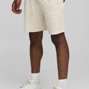 Relaxed Fit Mid Length Jacquard Short