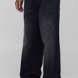 Tall Baggy Fit Washed Star Applique Jeans