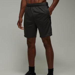 Man Active Colour Block Zip Pocket 7inch Gym Shorts