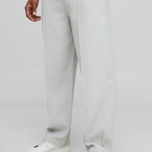 Elasticated Waist Relaxed Fit Pleated Trouser