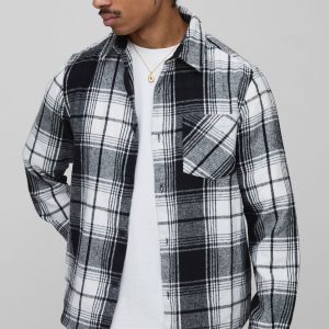 Regular Fit Flannel Check Long Sleeve Shirt
