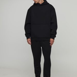 Oversized Bonded Scuba Hooded Tracksuit