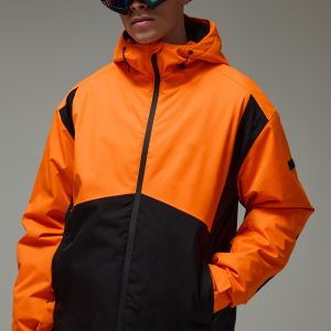 Man Active Ski Waterproof Colour Block Jacket