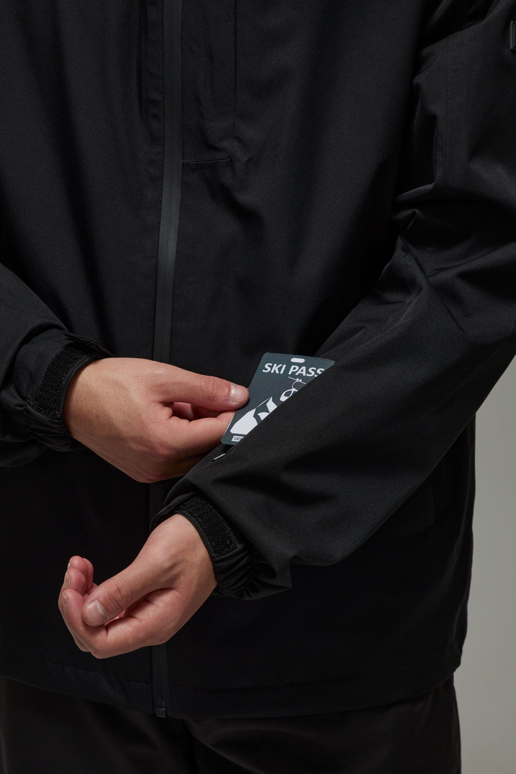 Man Active Ski Waterproof Shell Jacket - Image 3