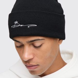 Man Embroidered Classic Beanie