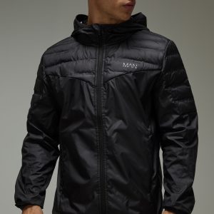 Man Active Lightweight Quilted Regular Fit Windbreaker