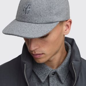 Melton Boucle Branded Cap