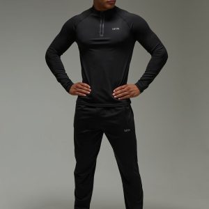 Man Active Slim Fit 1/4 Zip Tracksuit