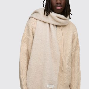 Boucle Knitted Scarf
