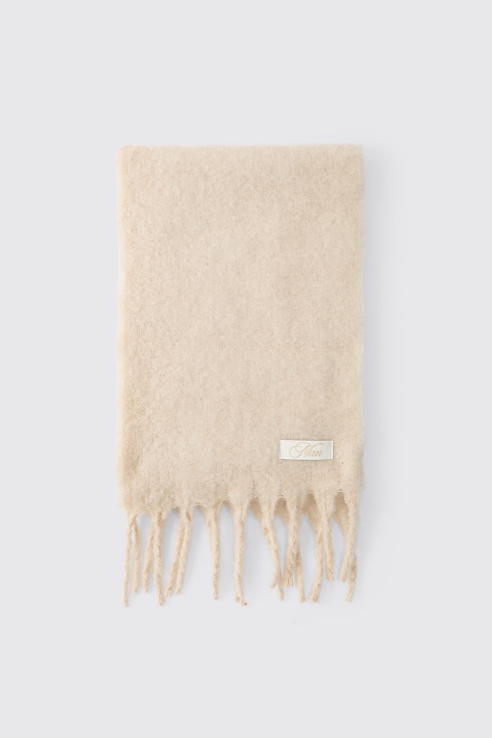 Boucle Knitted Scarf - Image 2