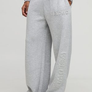 Wide Leg Embossed Worldwide Jogger